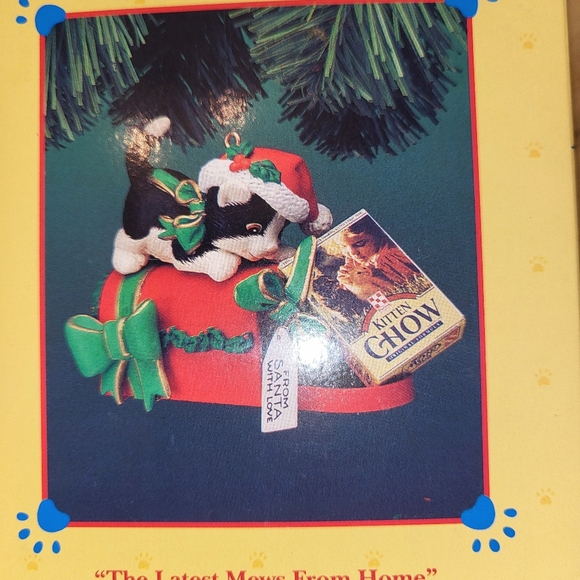 Vintage Enesco Kitten Chow Ornament - Picture 10 of 10